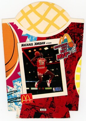1993 McDonald's Michael Jordan Nothing But Net MVPs NEW French Fry Box Unused