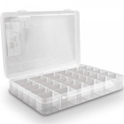 36 Adjustable Compartments Organiser Plastic Box Craft Loom Nail Bead Nuts Bolts