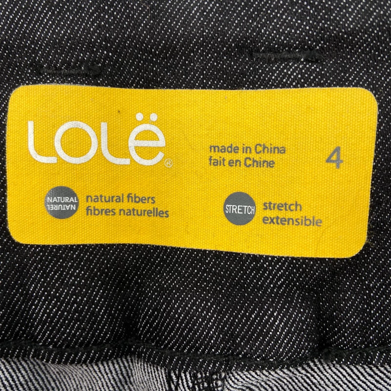 lole stretch denim organic cotton shorts