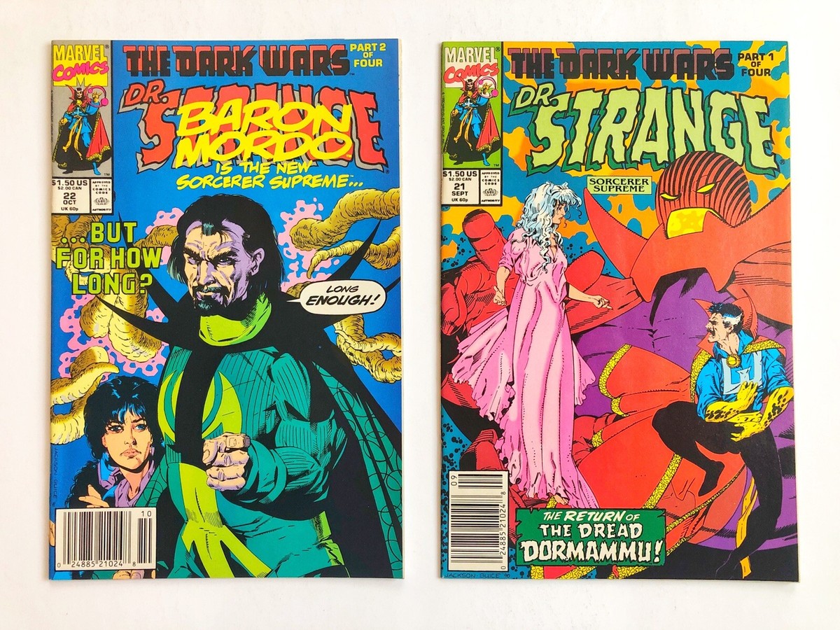 Doctor Strange: Sorcerer Supreme #21 #22 Newsstand 1990 Marvel