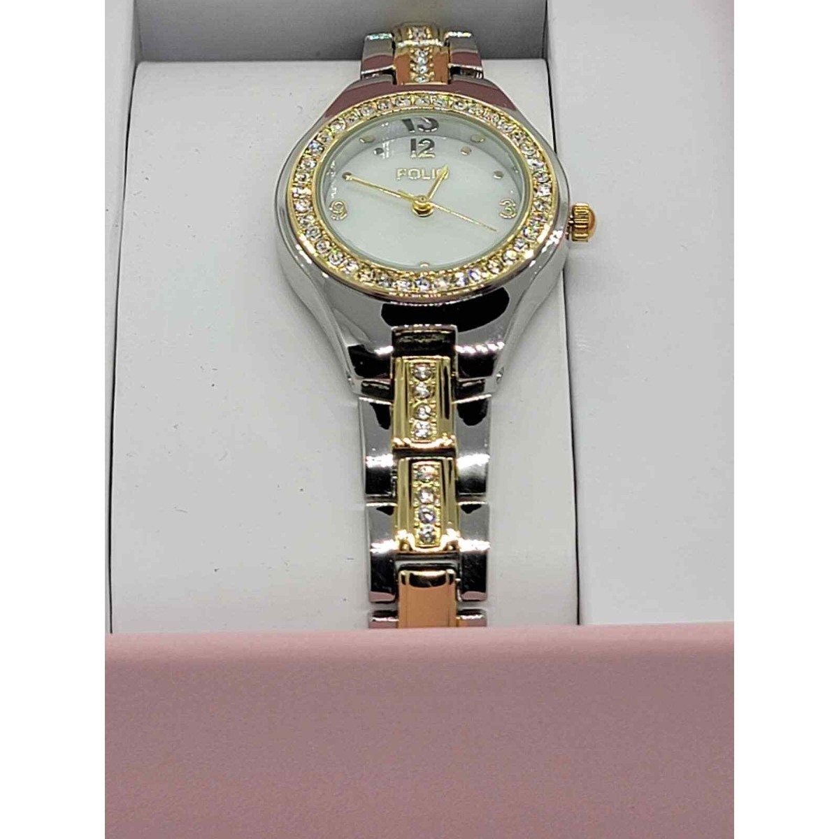 Glittery Folio Gold Dust and Diamonds Watch Amazon.com: Folio Women main image 2