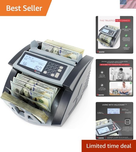 Money Counter with UV and Infrared Counterfeit Detection & Quick Count ...