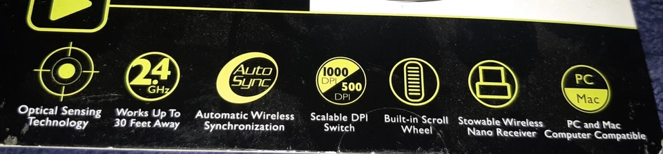 Gear Head 2.4 GHz Wireless Nano Computer Mouse Optical - Image 3 of 3