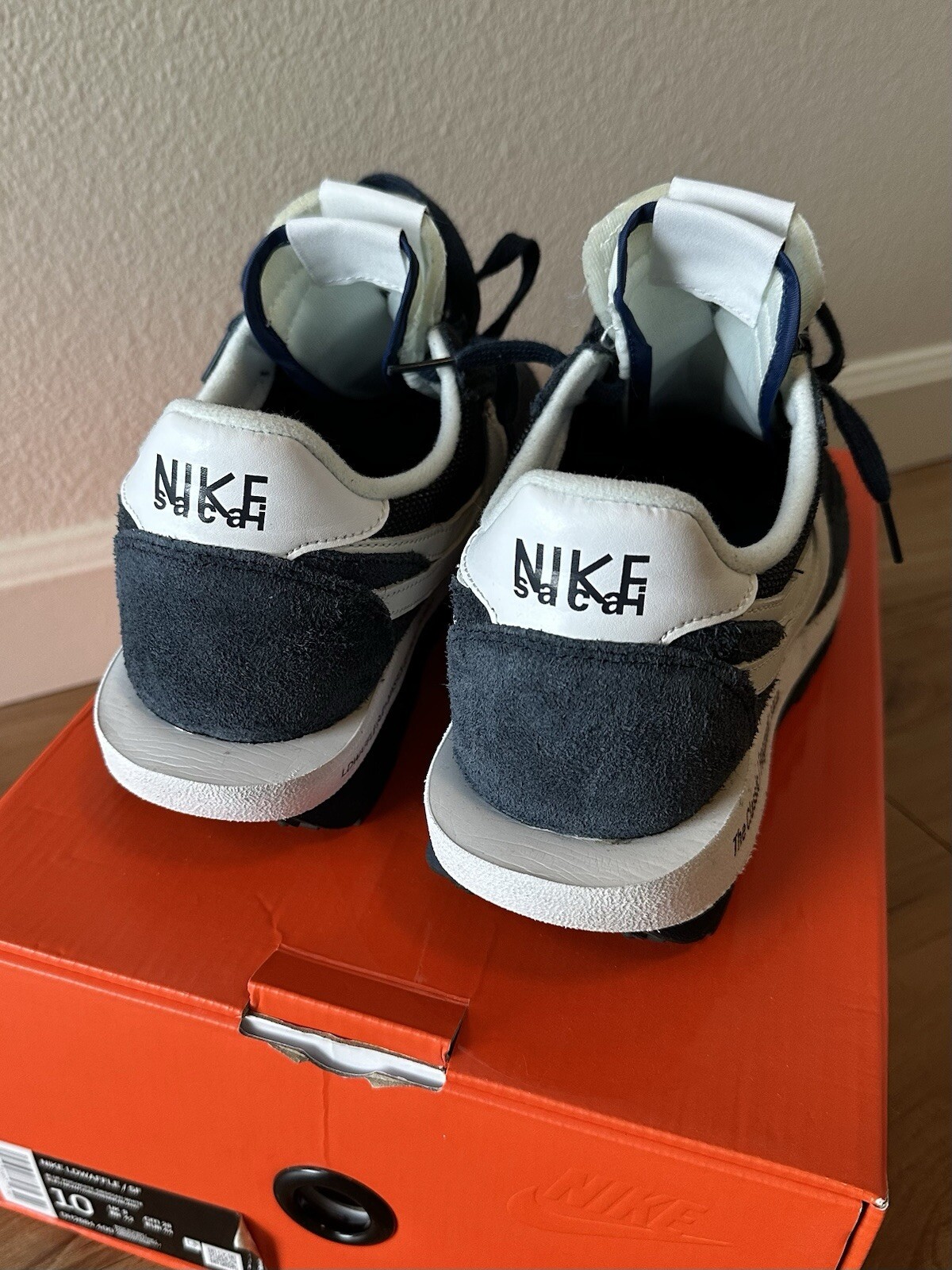 Fragment Design x Sacai X Nike LDV Waffle Low Blue Void DH2684 400 taglia 10