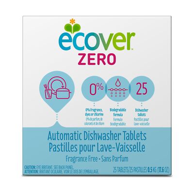 Automatic Dishwashing Tablets Zero 25 Count 17.6 Ounce