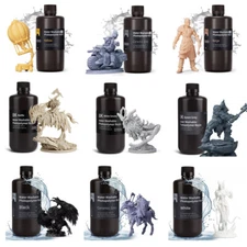 ELEGOO Water Washable 3D Printer Resin LCD UV-Curing Low Viscosity Resin 1KG