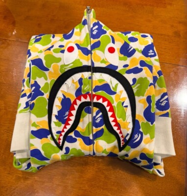 BAPE Store New Jersey Separate Shark Full Zip Hoodie Size L | eBay