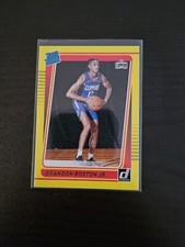 2021-22 Panini Donruss Brandon Boston Jr Rated Rookie Yellow Flood #239 Clippers