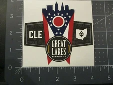 GREAT LAKES BREWING ohio cleveland skyline STICKER craft beer brewery D