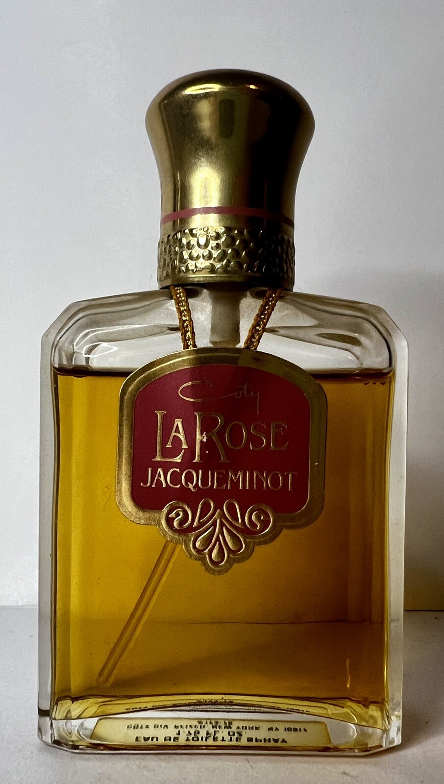 Vintage Coty La Rose Jacqueminot Eau De Toilette Spray 1.75 fl oz 90