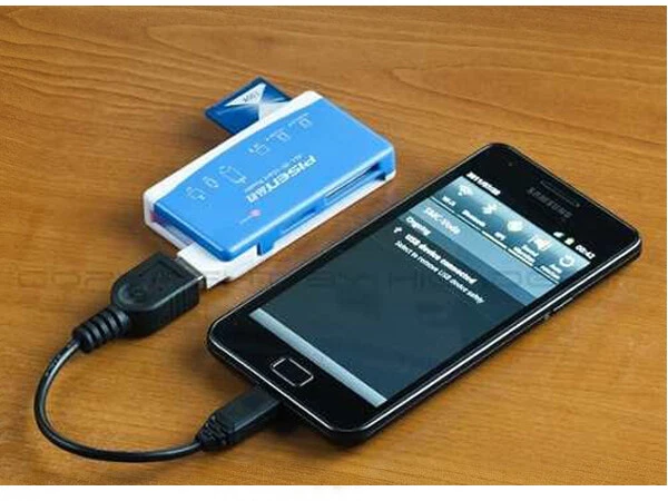 ADATTATORE CAVO OTG MICRO USB 5 PIN MASCHIO a USB FEMMINA TABLET CELLULARI q - Immagine 3 di 4