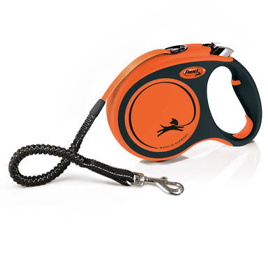 FLEXI Automatische Leine XTREME L Band 8 m bis 55kg Orange