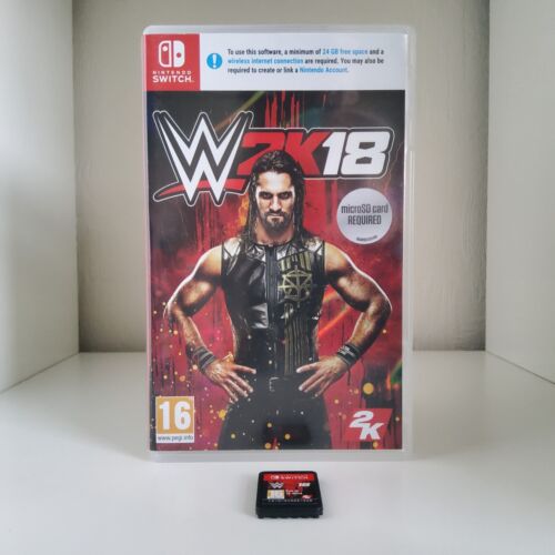 WWE 2K18 - 2018 (Nintendo Switch) - Zapasy - w pudełku i stan bardzo dobry - Zdjęcie 1 z 2