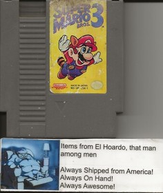 Super Mario Bros 3 Nintendo NES Cleaned and Tested Ripped Label