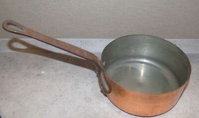 artigianatodaloise - Casserole en cuivre étamé avec couvercle artisanal 42 x 14 cm - Casserole 4214