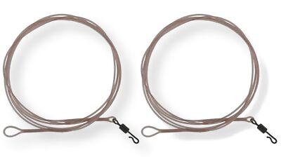 Prologic LM Mirage Loop Leader W/QC Swivel 100cm - 2 Vorfächer, Karpfenvorfächer
