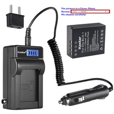 Kastar Fully Decoded Battery LCD AC Charger for BLH-1 Olympus OM-D E-M1X EM1X