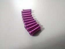10X  Aluminum Bicycle Purple Brake Shift Cable End Crimp