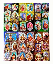 37 Pcs Catholic Religious Stickers Sacred Heart Jesus Mary Holy Family Therese