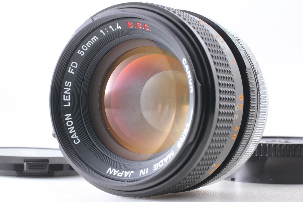 Canon FD 50mm f/1.4 S.S.C. レンズ Canon 50mm F/1.4 SSC Breech Lock FD Mount Lens {55}