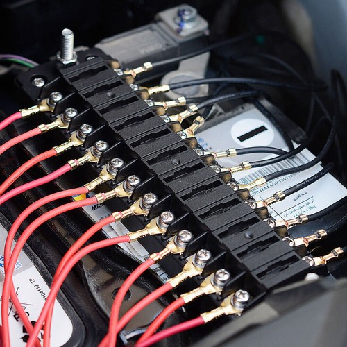 6/12Way Car Auto Power Distribution Blade Fuse Holder Box Block Panel Board 32V - Picture 17 of 20