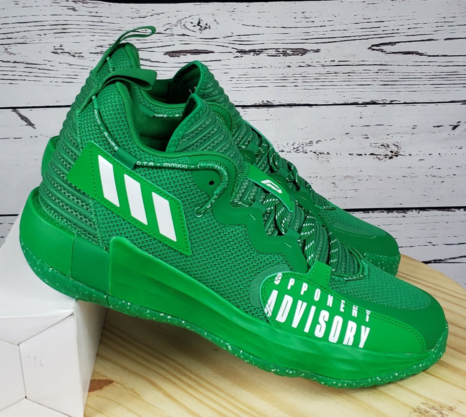 Adidas DAME 7 EXTPLY Tea Green Basketball Shoes GW7907 Size 13.  No lid 