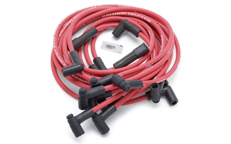 Kit de cables de bujía Edelbrock EDE22713 rojo de 8,5 mm se adapta a Chevy de bloque pequeño  Foto 3 de 4