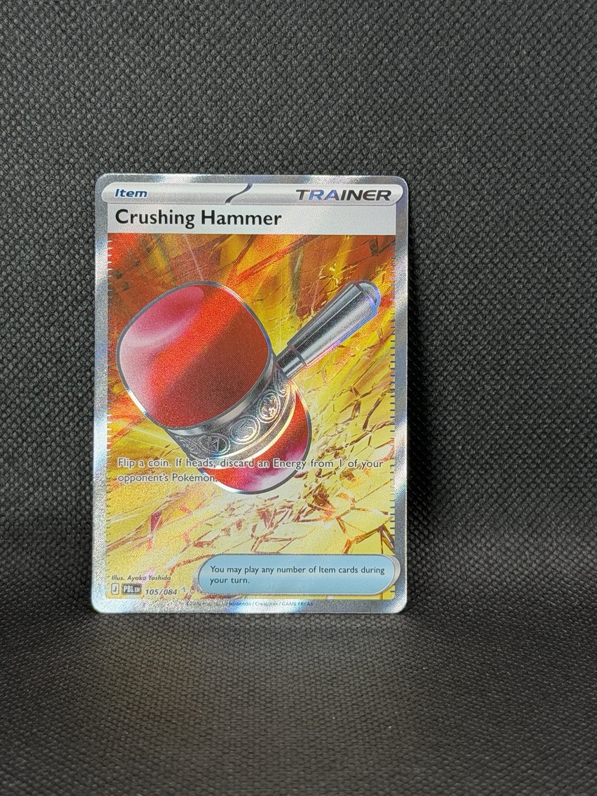 Crushing Hammer 105/084 Ultra Rare Pitch Black Pokemon Holo Near Mint