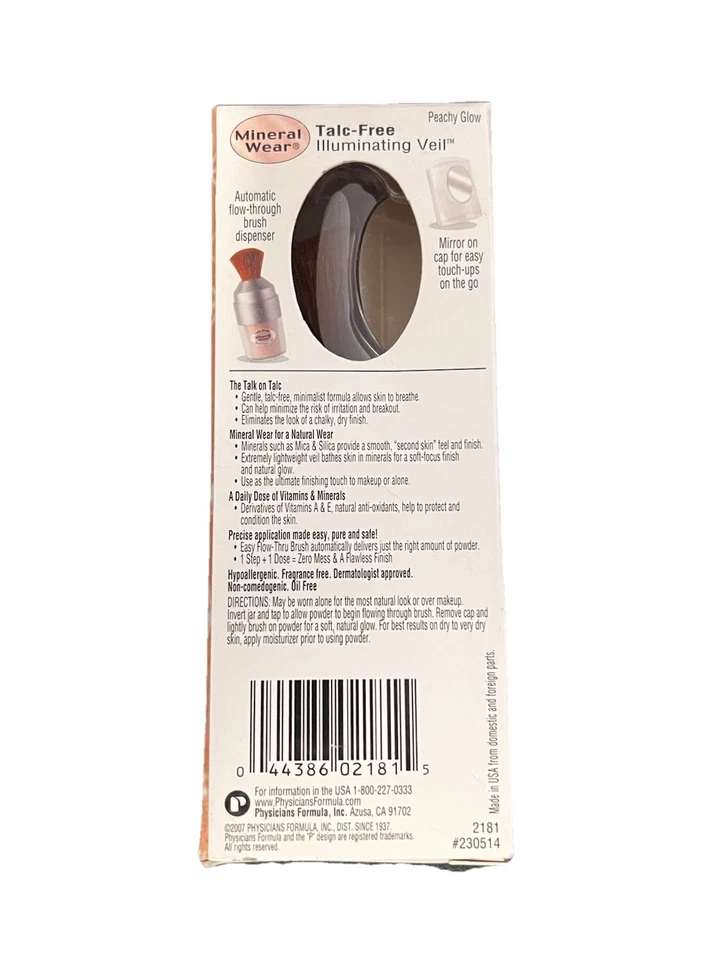 Physicians Formula Mineral Wear Talc-Free Illuminating Veil, 2181 Peachy Glow - Image 3 of 4