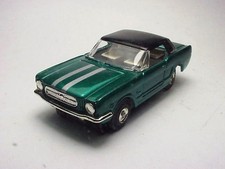 MODEL MOTORNG CANDY GREEN MUSTANG HARDTOP HO SLOT CAR BODY W/WHITE STRIPES. NEW.