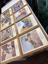 VTG Framed Prints Mother Goose Nursery Rhymes children's Poems Mid1990  s Lot 8 