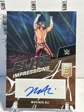 Mustafa Ali Elite Impressions 2023 WWE Donruss Elite Gold SSP Auto 2/10