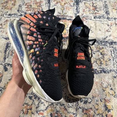 Size 9 - Nike LeBron 17 James Gang 2020 Black Multicolored Air Sneakers Bball