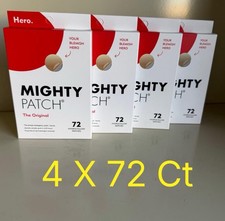 4 X 72 Ct Mighty Patch Original Acne Treatment  288 Ct  total free shipping