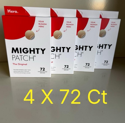 #ad 4 X 72 Ct Mighty Patch Original Acne Treatment 288 Ct total free shipping $17.99