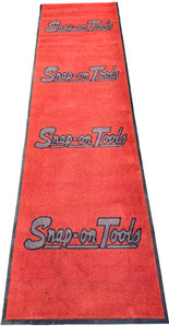 HUGE Snap On Tools Garage Floor Rubber Runner Mat Decor SNAP-ON TRUCK 116" x 32"