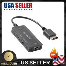 PS2 to HDMI Converter 1080P HD Monitor HDTV Video Adapter for PlayStation 1/2/3
