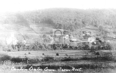 Birds Eye View Canton Center Connecticut CT - Reprint