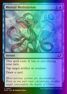 MTG Magic the Gathering Mental Modulation (67/426) Edge of Eternities LP FOIL
