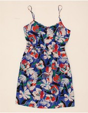 J. CREW Womens Sundress US 2 XS Blue Floral Polyester CC50