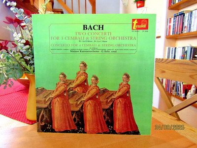 Johann Sebastian Bach ''Two Concerti For 3 Cembali & String Orchestra''  Vinyl  LP