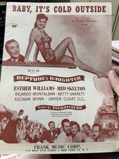M ESTHER WILLIAMS Movie Sheet Music Neptunes Daughter  Baby It  s Cold Outside  