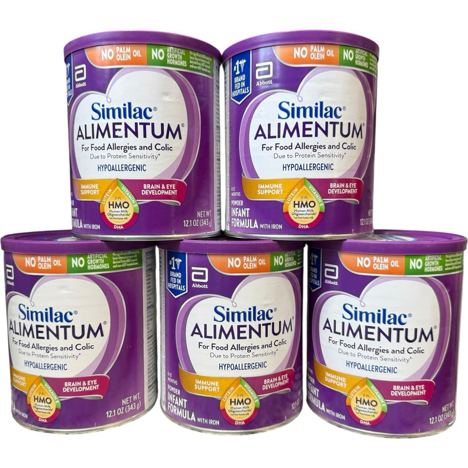 (5) Similac Alimentum Formula Powder 12.1 Oz Expiration -08/