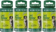 Extra Sticky Pet Lint Roller Refill 60 sheets - Pack of 4