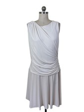 Lauren Ralph Lauren Dress Womens 16 Ivory Sleeveless Drop Waist Classic Holiday