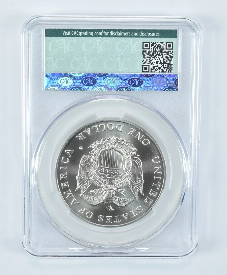 1994-D US Capitol Commemorative Silver Dollar MS69 CAC CACg *7862 - Image 2 of 4