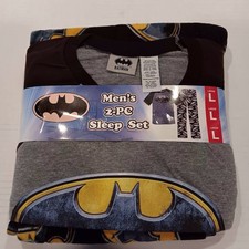 Batman Men s Large 2PC Pajama Sleep Set Kohl s NWT Fleece
