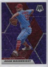 2021 Panini Mosaic Quick Pitch Purple Prizm /50 Adam Wainwright #148 1i1g