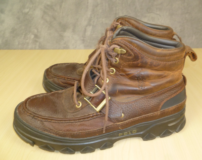 Polo By Ralph Lauren Brown Heworth Leather Boots Size 12D | eBay display picture 2