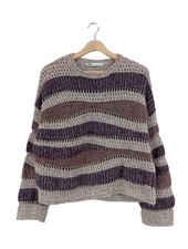 ZARA Pullover a maglia grossa Donna Maglione Taglia IT 44 marrone-lilla